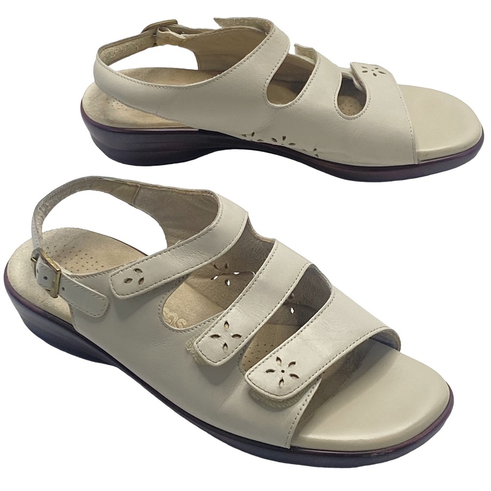 SAS Quatro Slingback Bone/ Tan Tripad Comfort Sandals